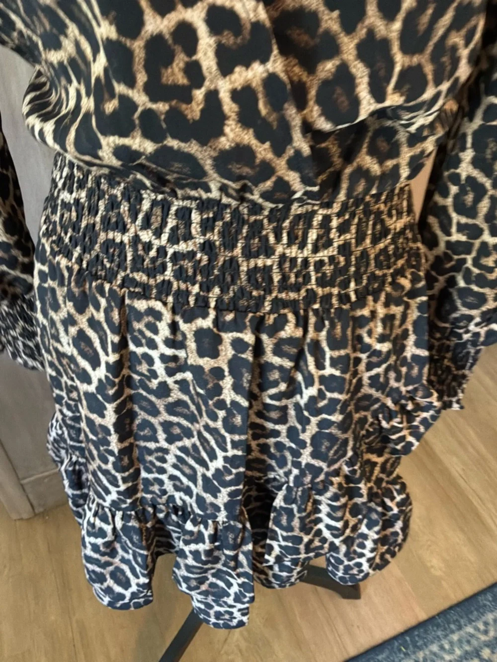 NWT Michael Kors “Julia” Leopard Print Dress XS